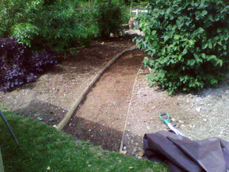 muddy boots landscaping Sleepers Beds and Borders